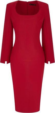 La Petite Robe Di Chiara Boni Vestido Midi Aine - Dresses - Mujer - Rojo - XL