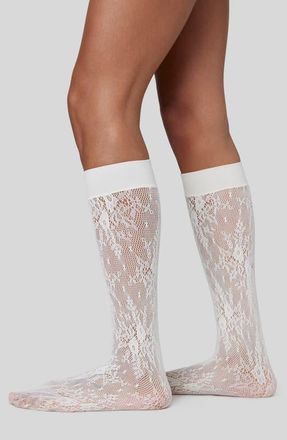 Swedish Stockings Rosa Lace Knee High Socks in Ivory at Nordstrom