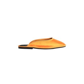 Ilio Smeraldo Schoenen, Dames, Oranje, 38 EU, Satijn, Forte Flat Slipper