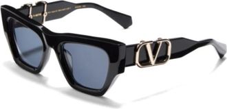 Valentino V-Sette Zonnebril - unisex - Zonnebrillen - Zwart - 52 MM - Accessoires
