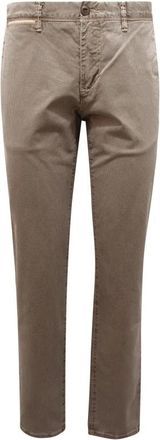AT.P. CO Oscar broek met micro-patroon - Heren - Chinos - Beige - XS - Katoen - Broeken