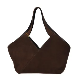 Baldinini Suede Shoulder Bag - female - Baldinini - Shopping Bags - Brown - ONE SIZE - Bags