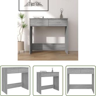 vidaXL vidaXL Scrivania salvaspazio - Scrivania Grigio Sonoma 80x40x75 cm in Legno Multistrato
