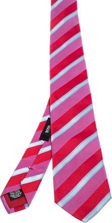HUGO BOSS Boss By Hugo Boss Multicolor Striped Silk Narrow Tie