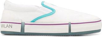 Marcelo Burlon Cross Vulcanized Slip-On Sneakers - Dames - Sneakers - Wit - 38 EU - Schoenen