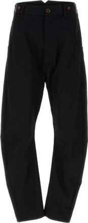 Vivienne Westwood Stretch Katoenen Broek - Heren - Straight fit broeken - Zwart - S - Katoen - Broeken