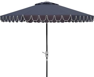Safavieh UV Resistant Elegant Valance 9 Auto Tilt Umbrella
