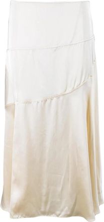 Jil Sander Lange Rits Rok - Dames - Maxi Rokken - Beige - M - Rokken