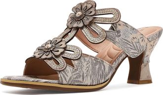 L'Artiste by Spring Step Alania-Garden Womens Sandals Grey : EU 42 (US Womens 10.5-11) M, Leather