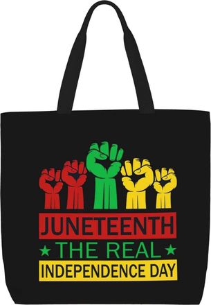 Generic Women Handbag Juneteenth Freedom Day African American June 19Th 1865 Daily Bag Retro Reusable Ladies Purse, For Wedding, Swim, Graduation, School, Hol