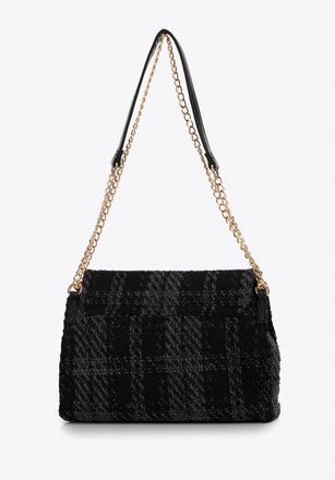 Wittchen Dames Boucl&eacute; Messenger Bag, Zwart, Polyester