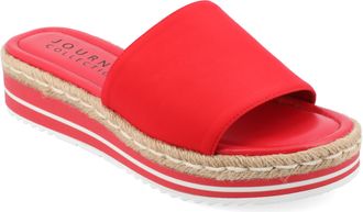 Journee Collection Womens Rosey Wide Width Espadrille Sandals