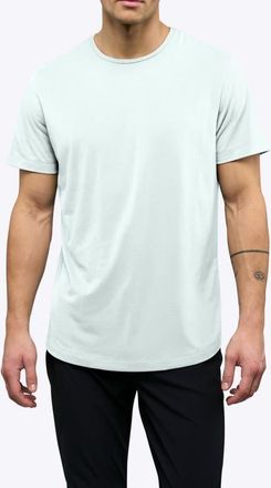 Cuts AO Curve Hem Cotton Blend T-Shirt in Diaphonous at Nordstrom, Size X-Large