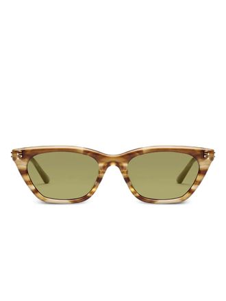 Gentle Monster Gisele T8 zonnebril met geometrisch montuur - Bruin