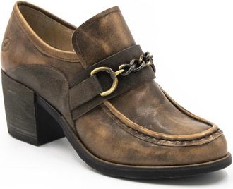 Casta Womens Palmer Chain Loafer Shoes In Taupe