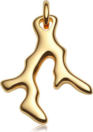 Monica Vinader Gold Nura Mini Reef Pendant Charm