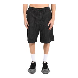 Miharayasuhiro Denim Shorts, male, Black, Size: XL Denim Shorts