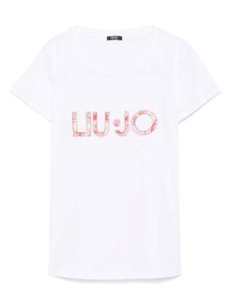 Liu Jo crystal-embellished T-shirt - White