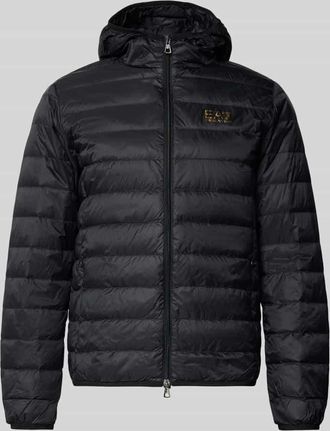 Emporio Armani Daunenjacke mit Reißverschluss in Black, Größe XXL