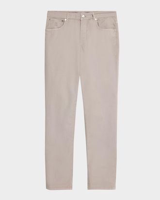 Brunello Cucinelli Mens Dyed Cotton Straight-Fit Five-Pocket Pants