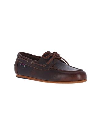Sebago Mens Flat Shoes Brown Leather