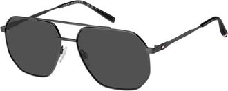 Tommy Hilfiger Zonnebrillen - Heren - Zonnebrillen - Grijs - 60 MM - Accessoires
