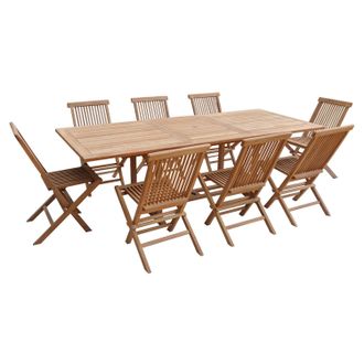Happy Garden Muebles De Jard&iacute;n De Teca Lombok Mesa Rectangular Extensible 8 Plazas