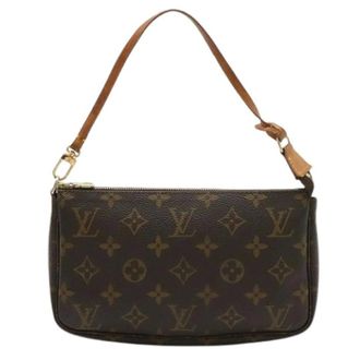 Louis Vuitton Pre-owned Shoulder Bags, female, Brown, Size: ONE SIZE Pre-owned Monogram Pouch