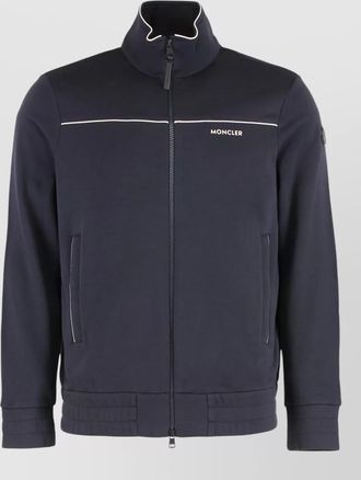 Moncler cotton blend zip-up hoodie