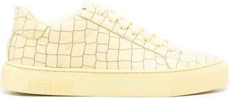 Hide&Jack Essence Croco textured sneakers - unisex - Leather - 38 - Yellow