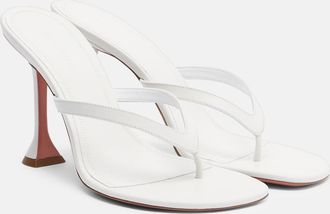 Amina Muaddi Juliette leather thong sandals