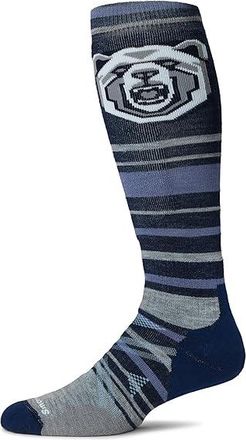 Smartwool Ski Full Cushion Growling Grizzly Over The Calf Socks Mens Crew Cut Socks Shoes Deep Navy : XL (Mens Shoe 12-14.5)