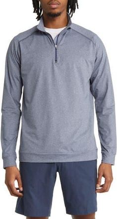 Swannies Graham Quarter Zip Golf Pullover in Navy Heather-Navy at Nordstrom Rack, Size Xxx-Large
