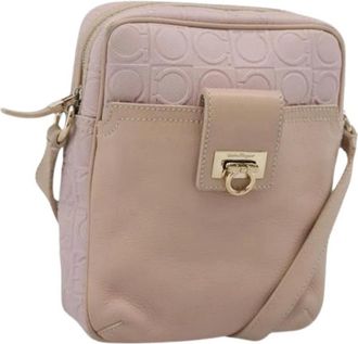 Ferragamo Pre-owned Shoulder Bag - Dames - Vintage Schoudertas - Roze - ONE Size - Leer - Vintage