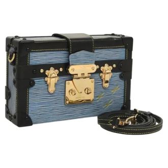 Louis Vuitton Tweedehands leren Louis Vuitton tassen - Dames - Pre-owned - Blauw - Maat: ONE Size Leer