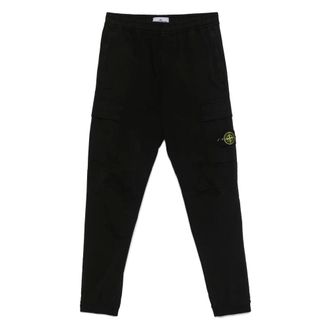 Stone Island Slim-fit Trousers, male, Black, W29, Cargo Jogger Trousers