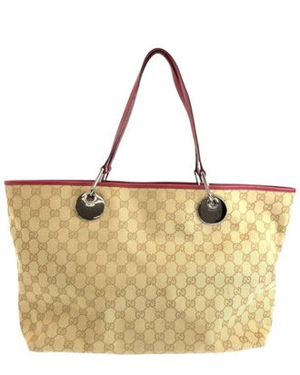 Gucci Beige Gg Canvas Tote (Authentic Pre-Loved)