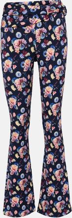 Paco Rabanne Floral high-rise pants