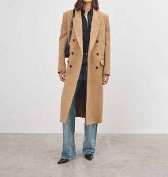 Nili Lotan Edmont Coat In Camel