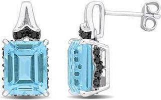 Delmar Emerald-Cut Sky Blue Topaz Stud Earrings at Nordstrom Rack