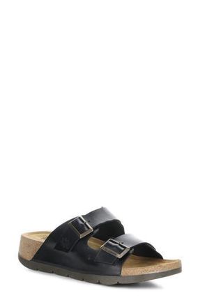 FLY London Caja Double Slide Sandal in 000 Black Bridle at Nordstrom Rack, Size 10-10.5Us / 41Eu