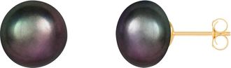 Splendid Pearls 14k Yellow Gold 10-11mm Freshwater Pearl Stud Earrings