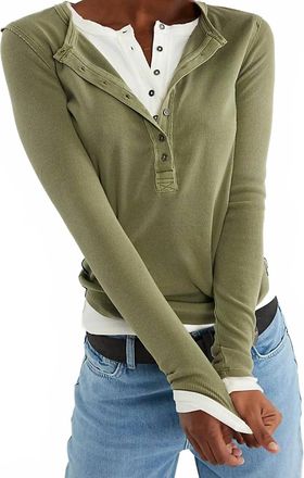 Free People Jamie Henley Top In Capulet Olive
