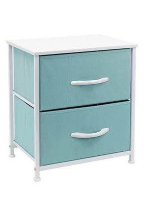 Sorbus 2-Drawer Chest Dresser in Aqua at Nordstrom Rack