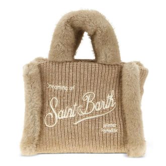 MC2 Saint Barth Dames, Tassen, Beige, Maat: ONE Size Wol