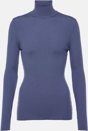 Wolford Ribbed-knit virgin wool turtleneck top