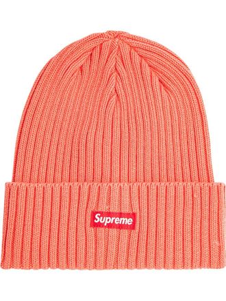 SUPREME overdyed ribbed-knit beanie - unisex - Acrylic - One Size - Orange