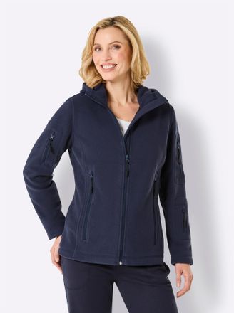 Catamaran Fleecejacke CATAMARAN, Damen, Gr. 44/46, blau (marine), 100% Polyester, unifarben, Jacken Fleecejacke