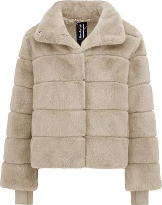 Bomboogie Capa de piel sint&eacute;tica - Jackets - Mujer - Beige - XL