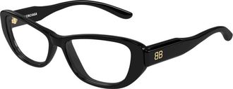 Balenciaga Square Glasses - Dames - Brillen - Zwart - 55 MM - Accessoires